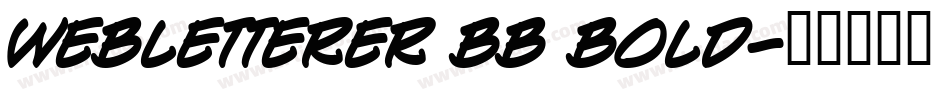 WebLetterer BB Bold字体转换